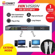 HIKVISION Network Switch DS-3E1318P-E 16 Port Fast Ethernet Web POE Switch Pro Series Web Managed 10