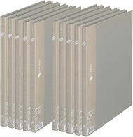 Plus File, Clear File, Super Economy, A4, Vertical, 20 Pockets, Gray, 10 Books, FC-122EL 88-420 x 10