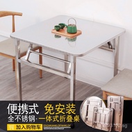 Light Night Market Table Outdoor Home Folding Computer Desk A9L Portable Stainless Steel Learning Ri