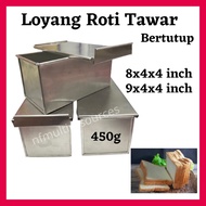 Loyang Roti Bertutup Loyang Bread Loaf with Lid Loyang Loaf 450g Loyang Roti 8x4x4 in Loyang Roti Ta