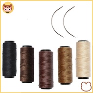 aosun 1 Pcs Weaving Threads With 2 Pcs C Shaped Needles Hair Salon Supplies Crochet Hook Needle Wig 