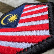 Malaysia Hexagon shape embroidered patch
