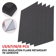 7/10/15pcs 300*200*3mm Adhesive EVA Foam Battery Insulator Flame V0  Retardant Anti-collision for 3.