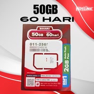 Hotlink Prepaid Simkad 50GB Data Simkad Maxis Ready Stock