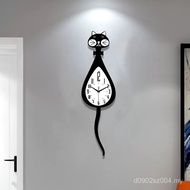 Living Room Wall Decoration Swing Clock Wall Watch Clock Manufacturer Wall Clock Acrylic Cat Childre