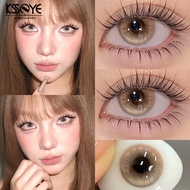 KSSEYE 2pcs Color Contact Lenses Spring Diary Blue/Brown/Pink 14.5MM Doll Eye Yearly Myopia Contact 
