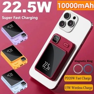 【SG】PD 22.5W Magnetic Power Bank 10000mAh Fast Charging Wireless Power Bank Ultrathin Portable Mini Powerbank