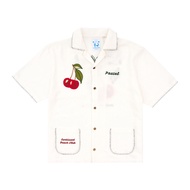 PASTEL CREATIVE WEAR SUNKISSED BEACH CLUB CHERRY CABANA SHIRT — WHITE