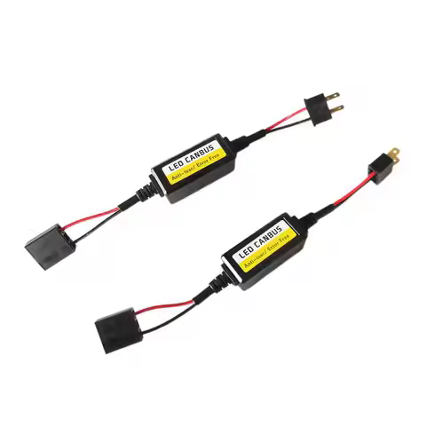 Headlight Bulb Decoders Harness Load Resistor Adapter Plug and Play for LED H4 H7 9006 9007 Headligh