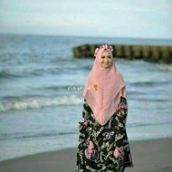 Elisya Hijab - Gamis Maxi Dress Bicycle Black Monalisa - June Online Shop