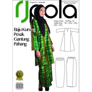 pola pakaian KURUNG PESAK GANTUNG 24plus RJPOLA rosita jaafar