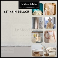Le Mood Kain Belacu Tebal 63" Kain Bengkung Calico Fabric Muslin 100% Cotton Toile