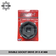 MATA GRIP ON CVT Socket Wrench Bit 1/ 2 Inch 39 X 41 MM Double Socket Drive 39X41 GRIP ON