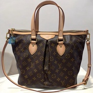 LV PALERMO PM原花紋手提斜背包 M40145停產閒置品