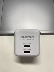【ONPRO】UC-2P01CC MAX 氮化鎵GaN 48W 超急速PD充電器【雙USB-C 版】第四代 PD48W / 雙Type-C 超急速充電器