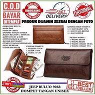 HP JEEP BULUO 9068 HANDBAG HAND WALLET THICK SYNTHETIC CLUTCH/ FIT LARGEhp