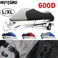 3.6mx2.5m/3.8m x 2.6m 600D Jet Ski Trailerable Cover  Waterproof MotorBoat Cover For Yamaha Wave Run