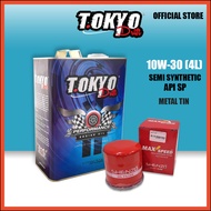 (Sabah/Sarawak) Tokyo Drift 10W30 Engine 0il Semi Synthetic API SP with Shenzo High Flow 0il Filter