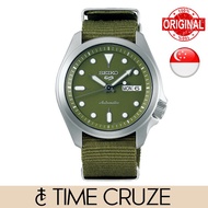 [Time Cruze] Seiko 5 Sports SRPE65K1 Automatic Green Nylon Strap Men Watch SRPE65K SRPE65