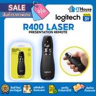 ✅ Logitech R400 Wireless Presenter Laser Pointer เลเซอร์พอยเตอร์สำหรับพรีเซนงาน ด้วยสัญญาณ 2.4GHz คร