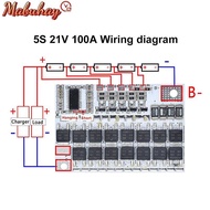 100A BMS 3S/4S/5S 12V-21V Li-ion Protection Balance Board