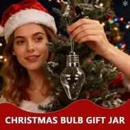 Fillable Christmas Light Bulb Jars - Large Plastic Gift Containers With Lids, Diy H1b9