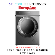 EuropAce 10 KG FRONT LOAD WASHER EFW 9102Y - 1 YEAR LOCAL WARRANTY