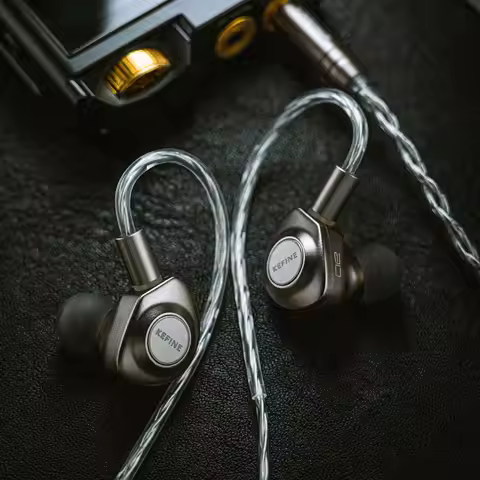 ANGELEARS X Kefine Delci AE 10mm DLC+PU Diaphragm Dynamic Driver IEMs Hi-Fi I N-ear Earphone With Tw