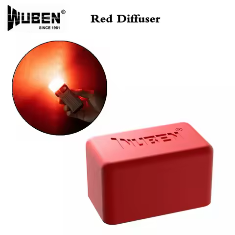 Red Diffuser Orange Diffuser For WUBEN X4 WUBEN X2 Pro Flashlight Accessories Red Warning Light Oran