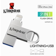Kingston 2-in-1 OTG USB Lightning Pendrive Flash Drive 256GB 512GB 1TB Memory Stick for iPhone 14/13