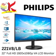PHILIPS 22" 221V8/LB 75HZ VA / 22E1N1100/69 120HZ(OC) IPS FHD FLAT LCD MONITOR (4MS, INPUT: HDMI + V