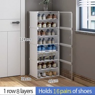 SaveMall StarRak Sepatu Tertutup Anti Debu Rak Sepatu 8Susun Plastik Lemari Sepatu Rak Sepatu Aesthe