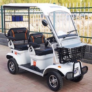 Ebike Buggy Electric Scooter 4 Roda Tuk Tuk Tricycle 4 Seater skuter elektrik basikal with sunroof