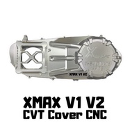 Xmax V1 V2 CVT Cover CNC-Silver Ready Stock