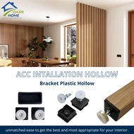 OASIS HOME - PVC Partition Hollow Installation Bracket | Adjustable WPC Minimalist Room Divider Room