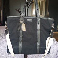 Tas Coach Hamptons Washed Canvas Medium Weekend Tote (preloved)