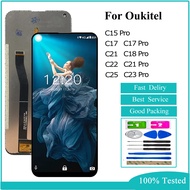 LCD For Oukitel C1 C15 Pro C17 Pro C18 Pro C21 C21 Pro C22 C23 Pro C25 LCD Display Touch Screen Digi