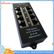 Networking Device Gigabit 4 Port PoE Injector Midspan Mode A Wall-Mounted Operation for 48V PoE Came