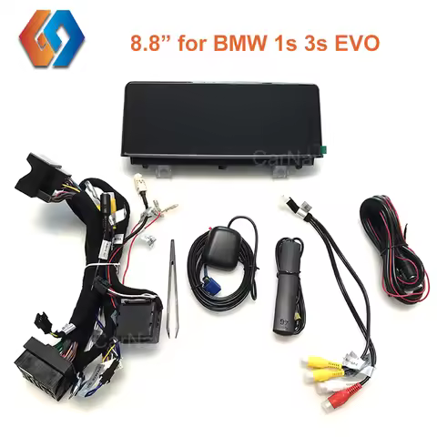 8.8 Android 13 Car Multimedia Player for BMW 1s 3s F20 F30 EVO with Built-in BT WiFi Wireless CarPla