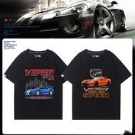 New Style Ready Stock Dodge Viper SRT Viper High Horsepower Racing Car Sports Car Short-Sleeved T-Sh