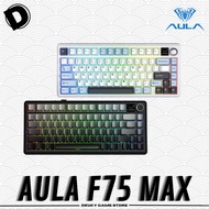AULA F75 MAX Wireless Gasket Mechanical Keyboard 75% Layout with TFT Screen RGB Lighting and PBT Key