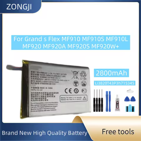 New Battery Li3820T43P3h715345 2800mAh MF910/MF910S/MF910L/MF920/MF920S/MF920U/MF920V/MF920W/MF920A/
