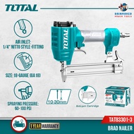TOTAL Brad Nailer (Nail Size: Ga18, 10mm - 30mm / F10 - F30), Maximum Load: 100 pcs - TAT83301-3