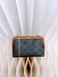 (尖沙咀門市💖) Celine clutch with chain 老花貝殼包