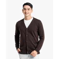 Gomuda Clean Knit Cardigan - Coffee Cardigan Men Knitwear Men