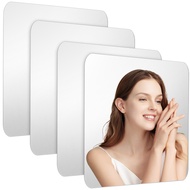 40*40cm Soft Mirrors Acrylic Wall Mirror Stickers Self Adhesive Square Bathroom Wardrobe Doors Flexi