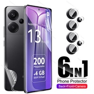 6in1 For Xiaomi Redmi Note 13 Pro Plus 5G Screen Protector Hydrogel Film Note 13 Note 13 Pro 13 Pro+