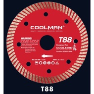 COOLMAN T88 4" DIAMOND CUTTING DISC