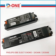 PHILIPS ELECTRONIC BALLAST FOR FLUORESCENT T8 TUBE - 1X36W / 2X36W