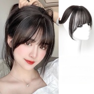 Rambut Palsu Perempuan 3D Fringe Wig Female Middle-divided Fringe Wig Natural Hair Covering Hairline